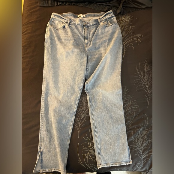 Abercrombie & Fitch Curve Love Ultra High Rise 90s Straight Jean Size 35 / 20R - Picture 4 of 4
